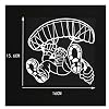 Auto Stickers En Stickers Honden 16X15.6Cm Paraglider Skydiving Sport Ultimate Skydiving Vinyl Autostickers Decals Zwart…