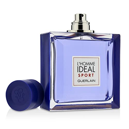 Guerlain L'homme Ideal Sport For Men Eau De Toilette Spray, Woody Aquatic, 3.3 Fl Oz #TOP2