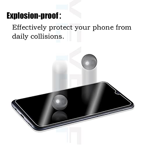 Galaxy A12 Hd Clear Tempered Glass Screen Protector + Camera Lens Protectors By Yeyebf, [2+2 Pack] [3D Glass] [Bubble-Free] [Anti-Glare] Screen Protector Glass For Samsung Galaxy A12 #TOP6