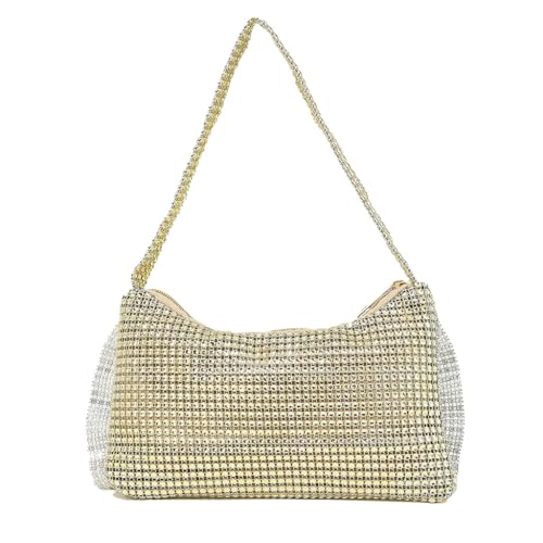 Image of DJBM Women Bow Evening Clutch Sparkling Deluxe Rhinestones Purse for Daily Feast