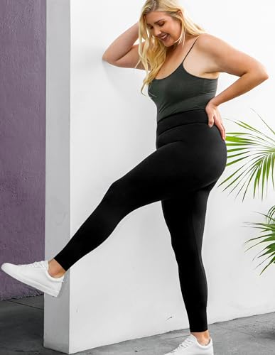Image of SATINA High Waisted Leggings for Women - Comfortable and Stretchy in Versatile Sizes and Colors