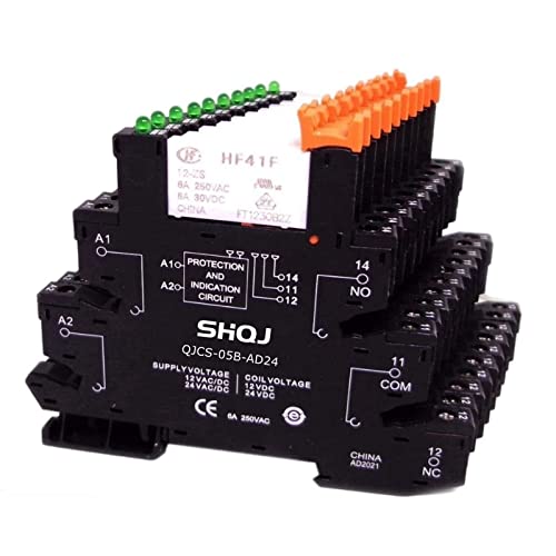 Relais de commutation HF41F 24V AD24 haute performance avec prise LED - 6