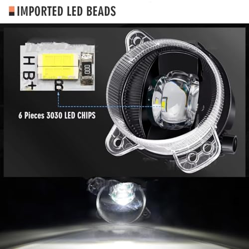 Feu brouillard pour VW Multivan T5 2003-2009 LED jaune 30W - 4