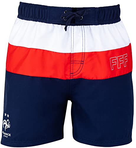 FFF Short Marque Modèle Short de Bain Homme Equipe de France Fan