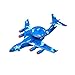 Fltaheroo ModèLe en Alliage Alerte Retour Acoustique et Optique Avion avec Le Son et la LumièRe Tirer en ArrièRe MaréChal de L'Air 2000 Enfants Garron Jouet Camo Bleu