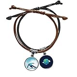 Feature: -An all-matching accessory for wearing clothes; -Provides multiple wearing methods; -Black leather bracelet features a sliver colour charms and delicate rings; -Brown leather bracelet features an antique copper colour charms and exquisite rings.; -Wear them both or separately depends on your wearing styles; -Can be a BFF or couple bracelet set for your best friends, boyfriend, girlfriend, wife or husband to share your full love to the one who you treasure