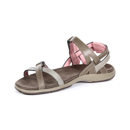 Regatta Womens Santa Cruz Strappy Adjustable Sandals - Walnut - 7 UK - 4