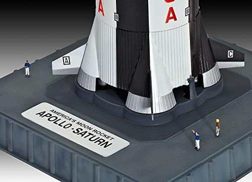 Revell 80-4909 1:144 Apollo Saturn V Plastic Model Kit, 77.5 cm length