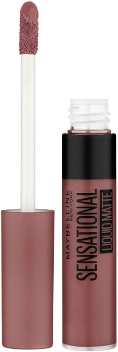 Maybelline New York Sensational Liquid Matte Lipstick, Non-sticky, Non-drying Lipstick, Super Precise Application, Long-lasting Liquid Matte Lipstick - NU07 Get Undressed|7ml