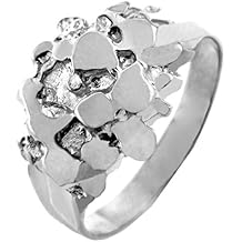 Mens 925 Sterling Silver Nugget Ring "The Stoic"