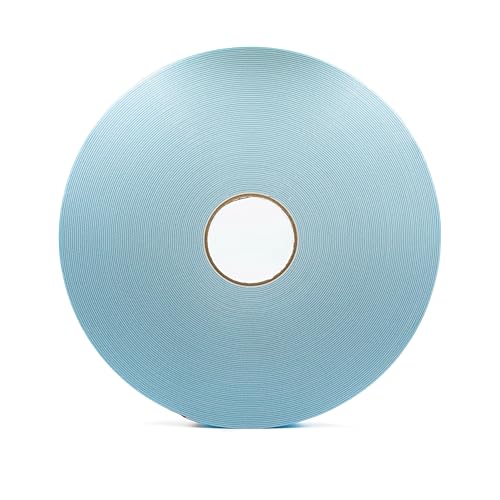 Double-Sided Foam Tape - 3/8 in x 1/16 in x 164 ft (50 m) Roll - Closed-Cell PE Polyethylene Weatherproof Glazing Seal - Windows, Mirrors & Vehicle Molding