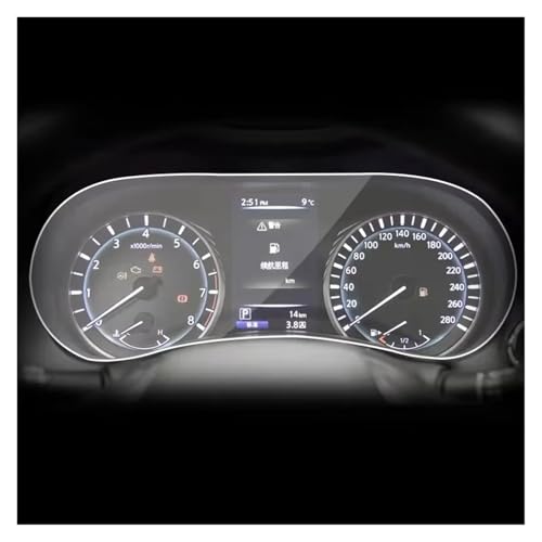 Film de navigation Infiniti Q50 Q60 anti-rayures en TPU transparent pour console de bord