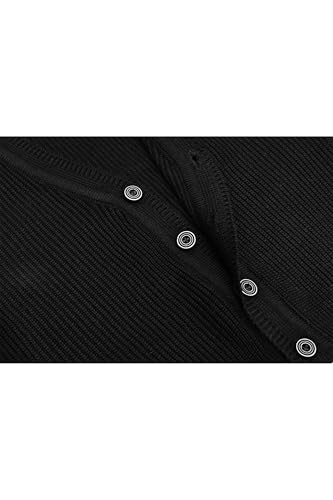 Image of Lilax Baby Boys Basic Long Sleeve V-Neck Classic Knit Cardigan Sweater