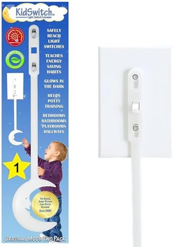 Kidswitch Light Switch Extender for Kids (1 Pack) - Glow in the Dark for Toddlers - Kids Light Switch Extender - Quick Install, Easy Grab Extension, Award Winning