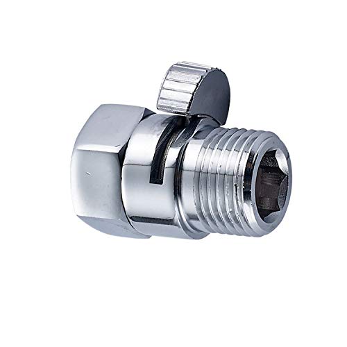 Senlesen S-001 Shower Head Shut-Off Valve Brass with Metal Handle Chrome