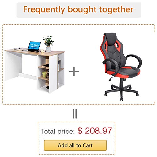 image for Coavas Office Computer Desk 47.2 Inch ps5 Gaming Desk with Drawers Kid