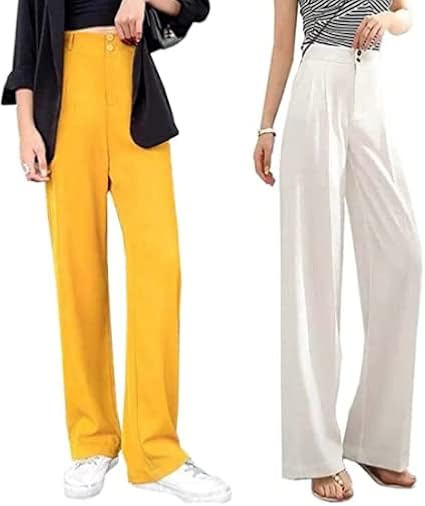 Waist Wide Leg Pants for Women 