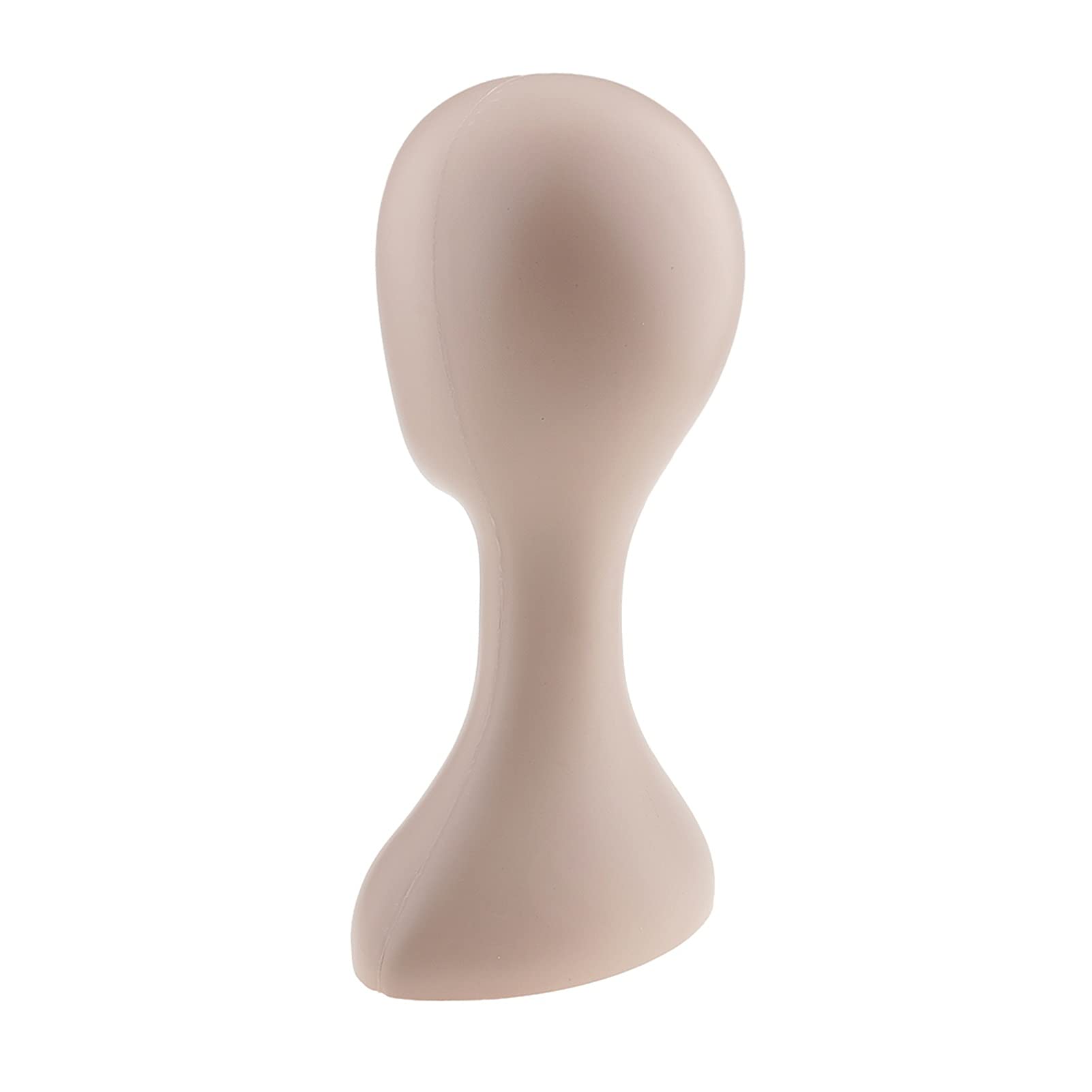 Żeński Manekin Head Wig Head PVC Plastikowy Manekin Model Dla Peruki Kapelusz Naszyjnik Okulary Wyświetlacz Stojak Biżuteria(Skin Color)