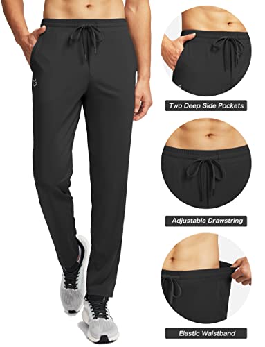 G Gradual Mens Sweatpants Zipper Pockets Tapered Track Athletic Pants For Running thumb #1