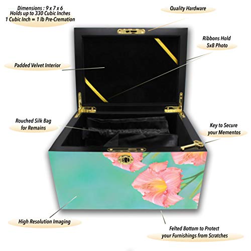 Image of Hummingbird Cremation Urns for Human Ashes Adult Female Chest Urns for Ash
