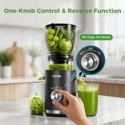 OSTBA Cold Press Juicer, 300W Slow Masticating Juicer by OSTBA - Used condition - Image 6