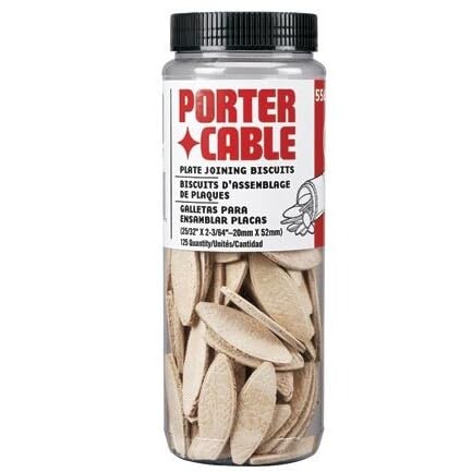 4 Pack Porter Cable 5561 Size "10" Plate Joining Biscuit Tubes 125 Biscuits per Package