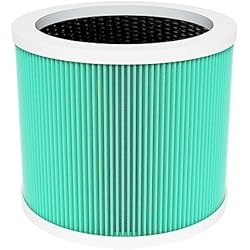 Filtro Zoosen Filtro de repuesto Hy1800 compatible con MOR*ENTO para purificador de aire Loy*tio, ayuda a eliminar el polvo del hogar, caspa de mascotas
