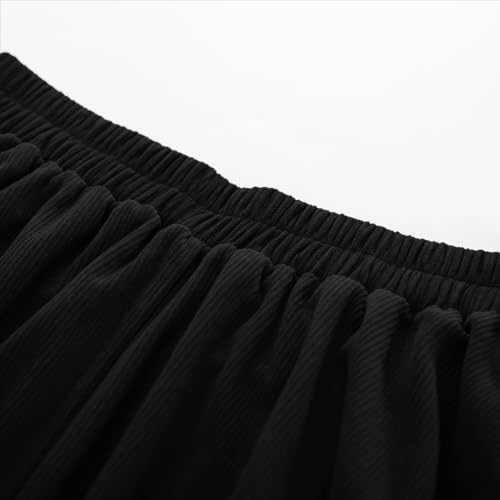 Image of Belle Poque Corduroy Skirt for Women A-Line Flared Swing Skirt Midi High Waist Skirts