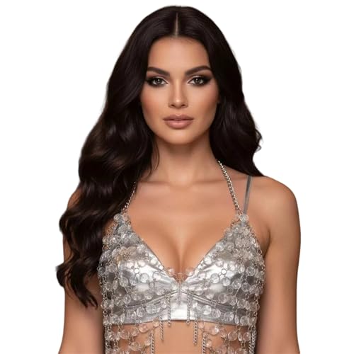 Cadena corporal multicapa para bikinis de playa y festivales 3
