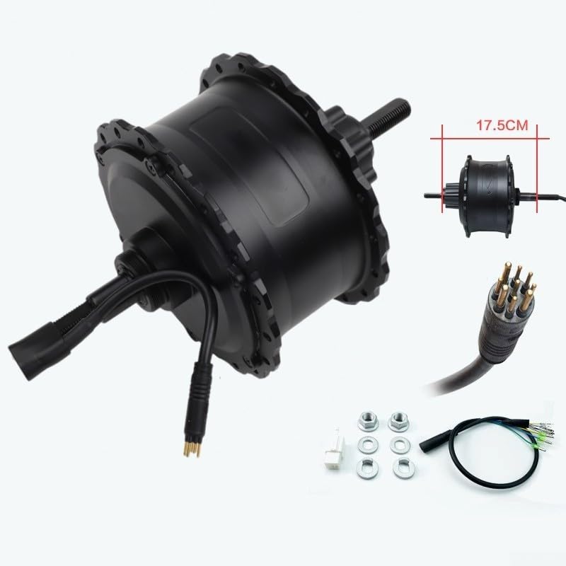 Motore Hub Per Bici Elettrica Fat Bike 48V 750W Brushless – Compatibile Con Volano Posteriore 6-9 Velocità, Apertura 184-190 Mm
