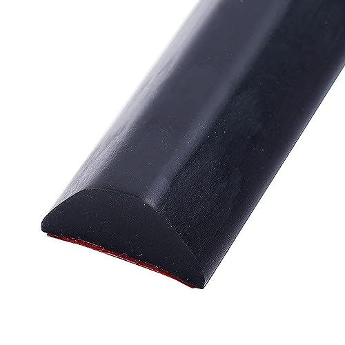 Shower Tray Sealing Strip 78 Inch Collapsible Shower Threshold Water Dam Silicone Shower Door Water Barrier Suitable for Bathroom & Kitchen (Color : Black, Size : 2m/78 inch)