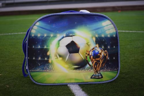 Image of Asera Polycotton Birthday Return Gifts Sling Bag /Picnic Bag Cartoon Theme Bags for Kids (Football Set of 6 Pcs), Multicolour