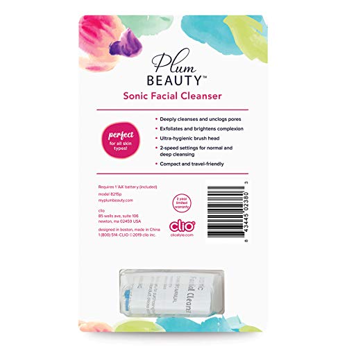 O limpador facial sônico limpa profundamente e desobstrui os poros
