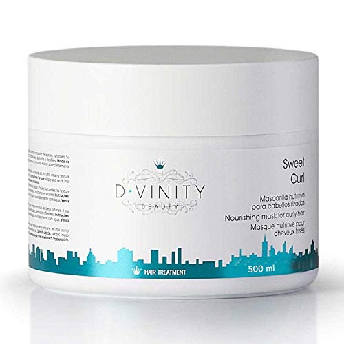 D.VINITY Sweet Curl - Mascarilla para Cabellos Rizados, Mascarilla Hidratante, Nutre y Repara, Rizos Definidos con Elastane, Colágeno y Keratina (500 ml) Cover