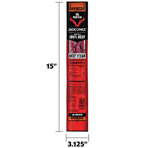 Jack Link’s Premium Cuts Beef Steak, BBQ Recipe, 2 oz., 12 Count – Great Protein Snack with 16g of Protein and 13g of Carbs per Serving, Made with 100% Premium Beef - Thumbnail 7