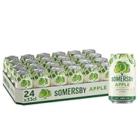Somersby Apple Cider 0,33 l Dose| 24 Dosen fruchtiger Apfel Cider mit 4,5 % Vol. ohne künstliche Farb-und Aromastoffe (24 x 0,33 l)