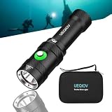 Diving light 4000 lumens with SOS signal diving flashlight, spotlight flashlight, underwater diving light IP68 waterproof, suitable for 150 meters night diving, cave diving, and scuba diving equipment