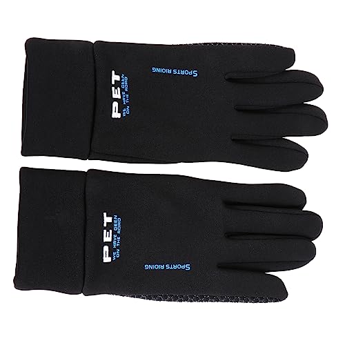 SUPVOX 17 Sports Blue Gloves Windproof Anti-Skid Bike Gloves Warm Mittens for
