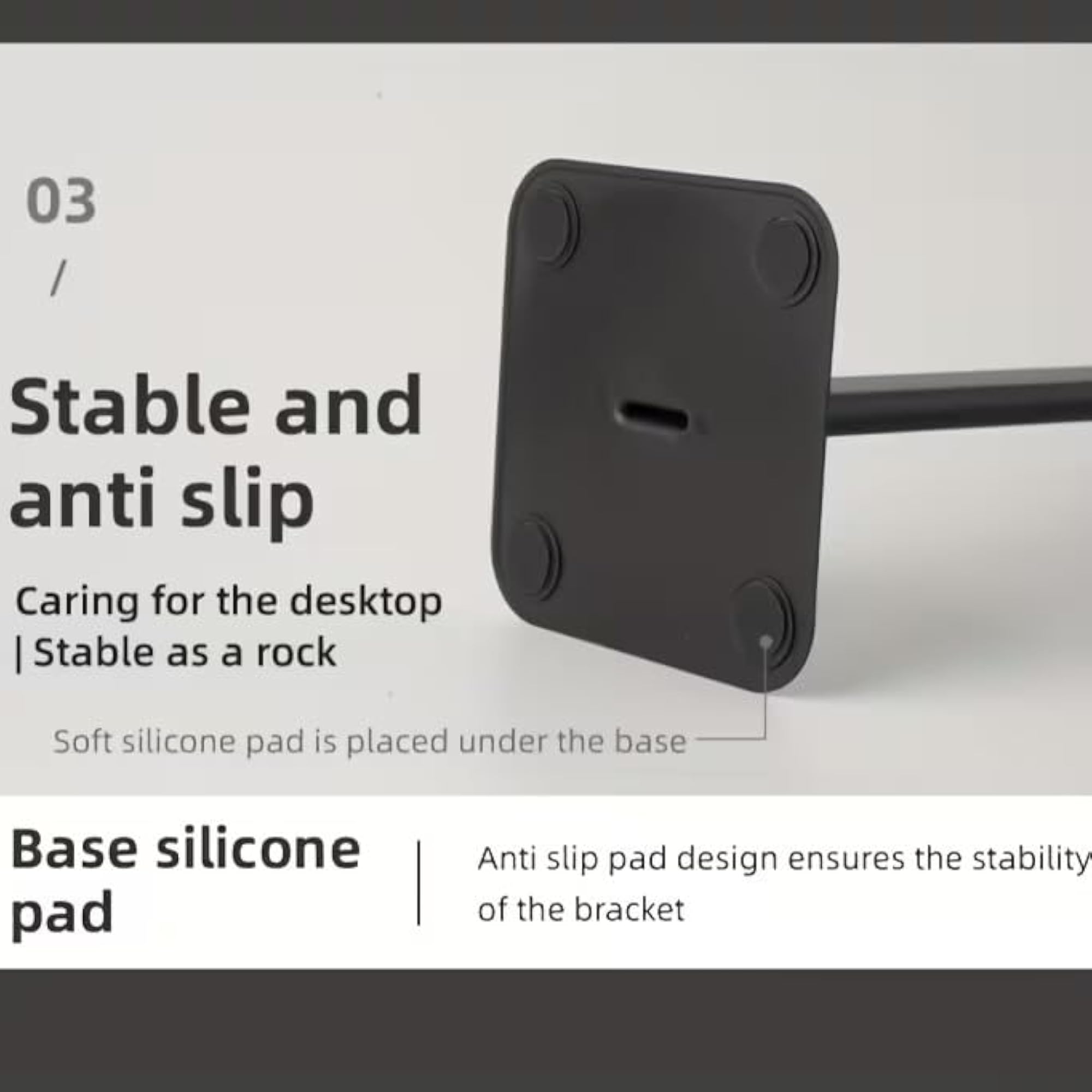 Headphone Stand with Phone Holder, Aluminum Desk Organizer