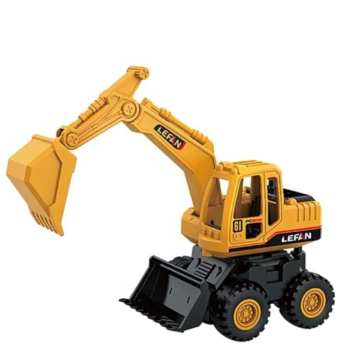 Image of Unbreakable Construction Vehicles for Kids Pretend Play Toy Trucks Bulldozer Play Set Building Vehicles Set for Kids 3-14 Years Excavator (168-61C) - Multicolor