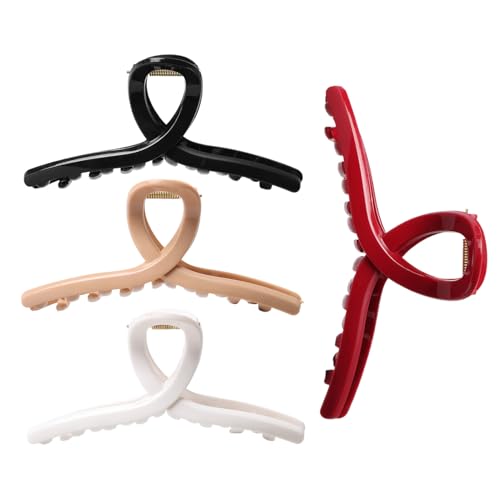Pinzas para el pelo de silicona suave, 4 unidades, accesorios para bailar, viajes, festival al aire libre