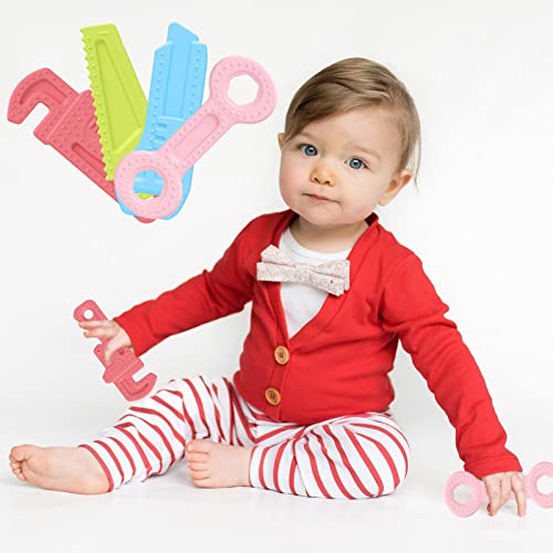Baby Teething Toys For Babies, Silicone Baby Teethers Bpa Free, Freezer Safe Infant Baby Chew Toys, Soft Textures Molar Teether Easy To Hold Easy To Clean #TOP6