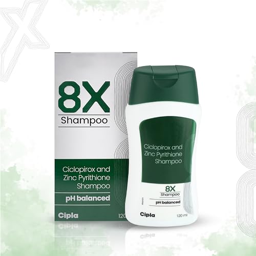 8X Shampoo 120ml with Ciclopirox and Zinc Pyrithione - Image 2