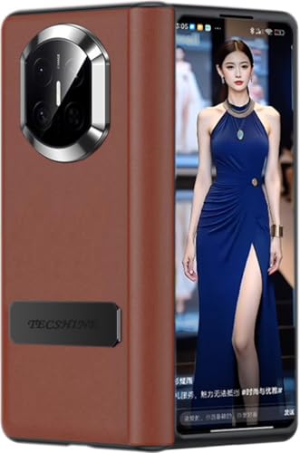 Housse à charnière Huawei Mate X7 rouge anti rayure pour écran plié