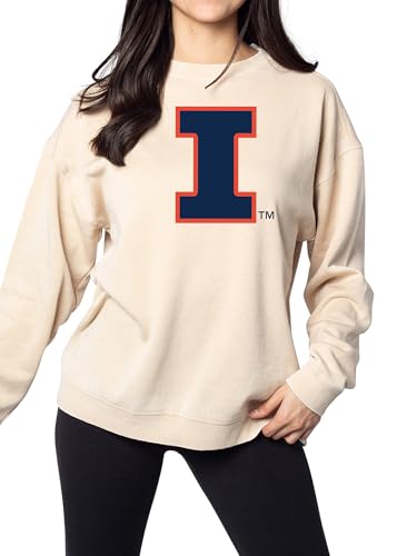 Sudadera Campus Crew Chicka-D mujer marrón claro talla S invierno