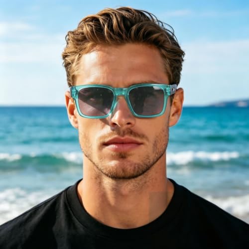 Polarized Sunglasses Men, Lightweight Fashion Rectangle Unisex Outdoor Sports Sun Glasses for Driving Beach Daily Wear - image 4