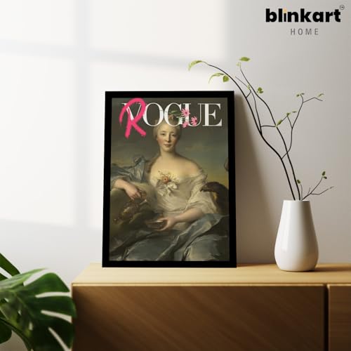 Image of BLINKART Framed Photo - Rogue | Altered Art Theme | Motivational & Inspirational Wall Art Poster for Home, Bedroom, Living Room, Office, Hotel & Gifting - 12x8 Inch