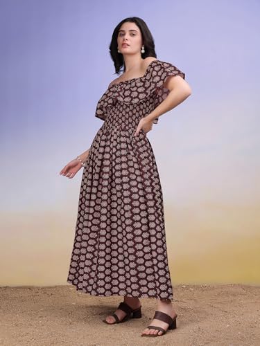 Image of PURVAJA Women's Cotton Dress(Floe-187-190)