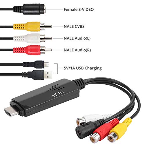 Convertitore da RCA a HDMI, Supporto Adattatore da...