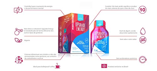 Upgrade Energy Equaliv - MCT 100% C8 Brain Octane - 20 SACHES DE 12ML